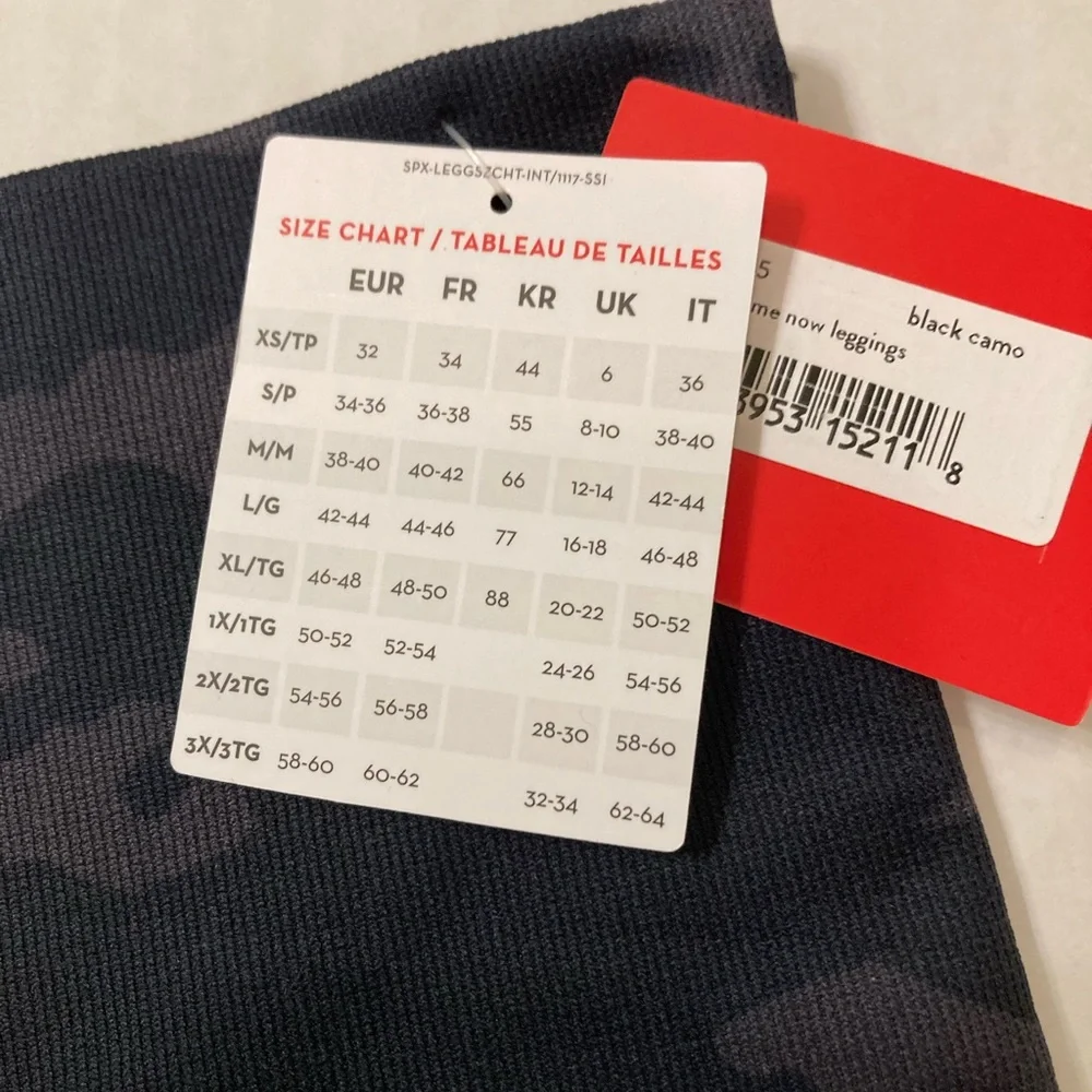 SPANX | NWT Look At Me Now Leggings Black Camo